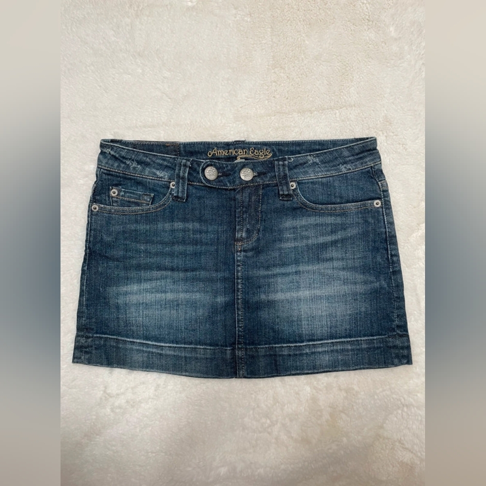 American Eagle Outfitters Women's Denim Skirt - Blue